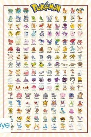 POKEMON KANTO 151 ENGLISH POSTER 91