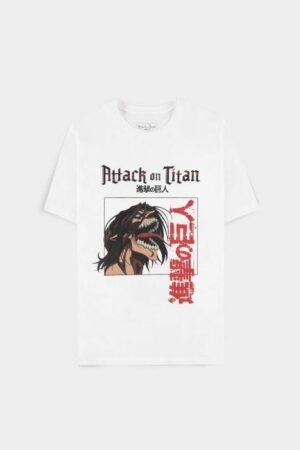 ATTACK ON TITAN WHITE T-SHIRT TG.M