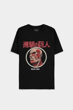 ATTACK ON TITAN BLACK T-SHIRT TG.L