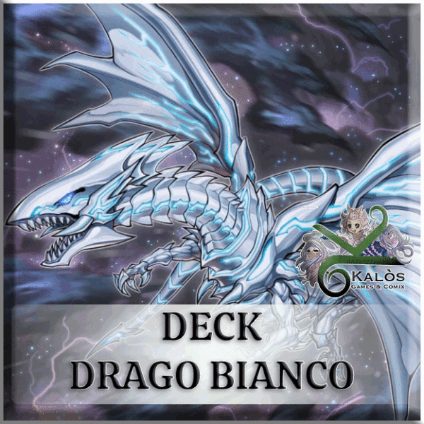 Deck Drago Bianco Occhi Blu + Accessori